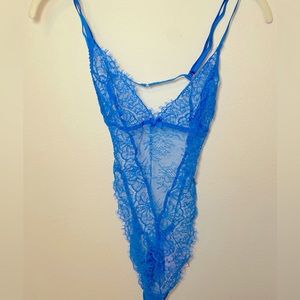 nwt victoria’s secret cobalt blue teddy S